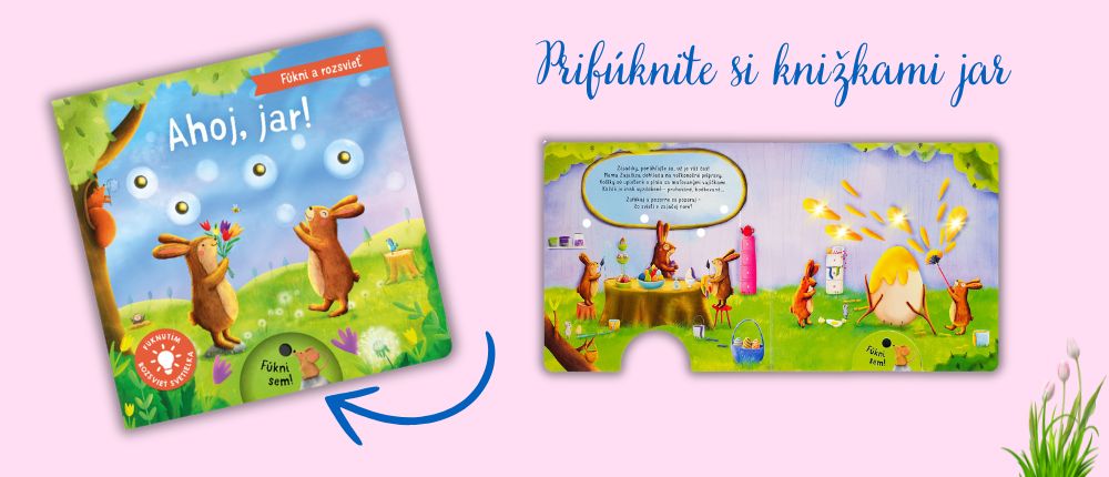 Jarné knihy, detske knihy na jar, leporelo fukacie